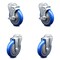 Service Caster 5 Inch Blue Polyurethane Wheel Swivel Bolt Hole Caster Set with 2 Brake SCC SCC-BH20S514-PPUB-BLUE-TLB-2-S-2 - alternate 1